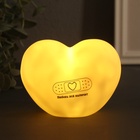 Фигурка светящаяся RISALUX «Сердце. Пластырь», LED-ночник, 3хLR44, 8×11×7 см - Фото 2