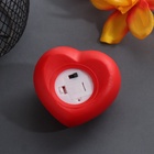 Фигурка светящаяся RISALUX «Сердце. С тобой лучше», LED-ночник, 2хLR44, 7×7×3.5 см - Фото 4