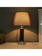 Лампа настольная «Арабеска» 1×40 Вт Е27 хром/серый 22×22×36 см 10724322