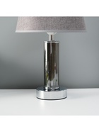 Лампа настольная «Арабеска» 1×40 Вт Е27 хром/серый 22×22×36 см 10724322