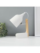 Лампа настольная «Престиж» 1×40 Вт Е27 белый 13×12×24 см - Фото 3