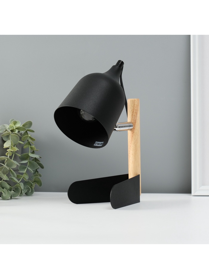 Лампа настольная «Престиж» 1×40 Вт Е27 черный 13×12×24 см - Фото 1