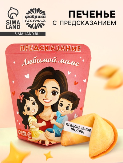 Печенье с предсказанием «Любимой Маме», 6 г