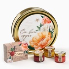 Подарочный набор «Почта»: крем-мед, чай, орехи в шоколаде - фото 31254815