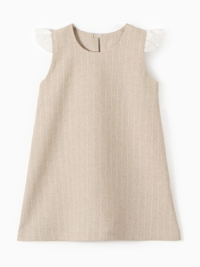 Платье для девочки MINAKU: Eco style, рост 74-80 см, бежевое