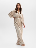 Костюм домашний женский (жакет, брюки) KAFTAN Velvet, размер 44-46, бежевый - Фото 9