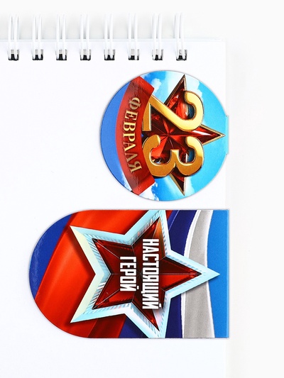 Магнитные закладки для книг, 2 шт. «23 февраля»