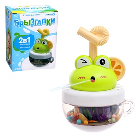 {{photo.Alt || photo.Description || 'Уценка Игрушка для купания в ванной 2 в 1 «Брызгалки: Лягушонок», брызгалка, неваляшка, цвет зелёный'}}