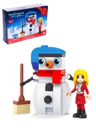 Уценка Конструктор «Праздничный снеговик», 74 детали 10857978