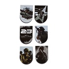 Набор магнитных закладок на подложке, 5 шт "Юный защитник" 10699694