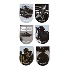 Набор магнитных закладок на подложке, 5 шт "Юный защитник" 10699694