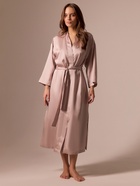 Халат домашний женский SL Tensel Home, размер S, пудровый - фото 32022286