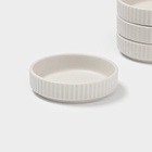 Соусники Magistro Jarwah Lausanne, 100 мл, 9.5×2.4 см, набор 4 шт., фарфор, серые - Фото 4