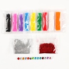 Ёлочный шар - фреска своими руками на новый год «Дед Мороз и зайка», набор для творчества - Фото 3