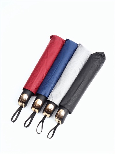 Зонт механический «Однотон», эпонж, 4 сложения, 10 спиц, R=56/63 см, D = 112 см, МИКС