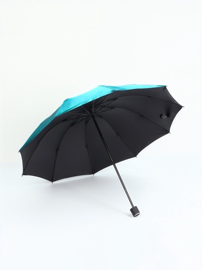 Зонт механический «Хамелеон», эпонж, 4 сложения, 10 спиц, R=48/56 см, D = 96 см, МИКС