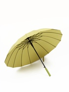 Зонт - трость полуавтоматический «Однотон», 16 спиц, R=51/60 см, d=102 см, светло-зелёный - Фото 3