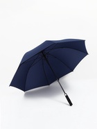 Зонт - трость полуавтоматический «Однотон», эпонж, 8 спиц, R=60/70 см, d=120 см, синий - Фото 3