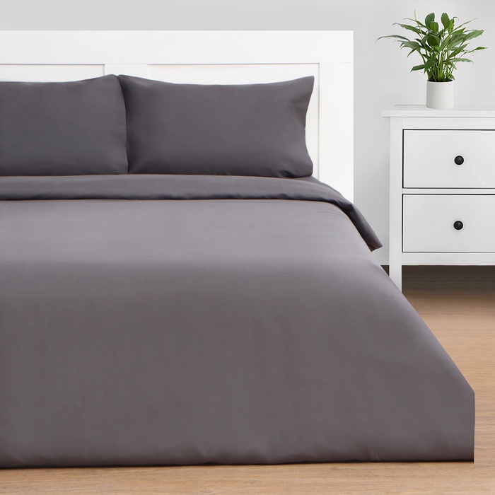 Постельное бельё Этель 1,5 сп Canvas 150х215см, 150х225см, 50х70± 3см-2 шт, новосатин - Фото 1
