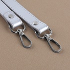 Набор для создания сумки, 4 предмета, кольцо-карабин - 2 шт., ручка, застёжка, белый, серебряный - Фото 2