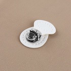 Набор для создания сумки, 4 предмета, кольцо-карабин - 2 шт., ручка, застёжка, белый, серебряный - Фото 4