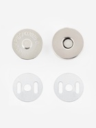 Набор для создания сумки, 4 предмета, кольцо-карабин - 2 шт., цепочка, кнопка магнитная, цвет серебряный - Фото 5