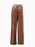 Костюм домашний женский (жакет, брюки) KAFTAN Velvet, размер 44-46, кофейный - Фото 14