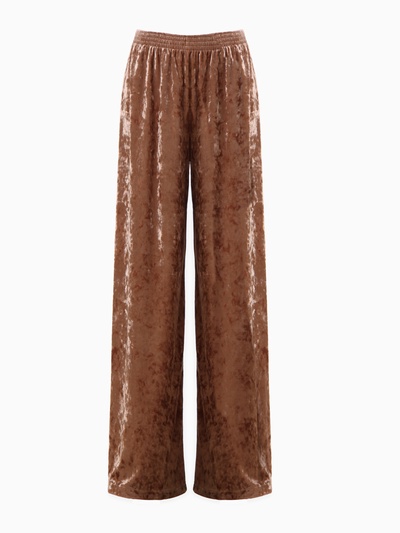 Костюм домашний женский (жакет, брюки) KAFTAN Velvet, размер 52-54, цвет кофейный
