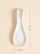 Подставка под ложку SL Home «Аманде», 20.7×7.3×4 см, фарфор, белая 10473106