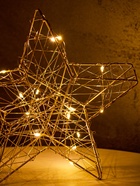 Фигура световая «Звезда», 20×20×4 см, 10 LED, от батареек ААх2, свечение тёплое белое - фото 60050133