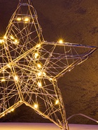 Фигура световая «Звезда», 30×30×5 см, 30 LED, батарейки ААх3 (не в компл.), свечение тёплое белое - Фото 6