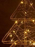 Фигура световая «Ёлочка», 40×31×6 см, 30 LED, батарейки ААх3 (не в компл.), свечение тёплое белое - фото 60050140