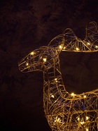 Светодиодная фигура «Олененок», 49×27×9 см, 30 LED, от батареек ААх3, свечение тёплое белое - Фото 6