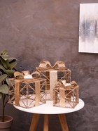 Фигура световая "Кубы", 25х20х15 см, 90 LED, батарейки ААх8 (не в компл.), свечение тёплое белое - фото 809319939