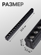 Трековый светильник FTL-006, серия Flat, поворотный, 18 Вт, 48 В, 4000К, 340 мм, чёрный, свечение нейтральное белое - Фото 2