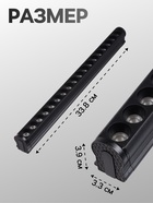 Трековый светильник FTL-006, серия Flat, поворотный, 18 Вт, 48 В, 3000К, 340 мм, чёрный, свечение тёплое белое - Фото 2