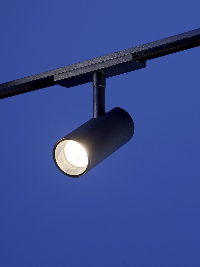 Трековый светильник FTL-007, серия Flat, 10 Вт, 48 В, 4000К, IP20, чёрный, свечение нейтральное белое - Фото 1