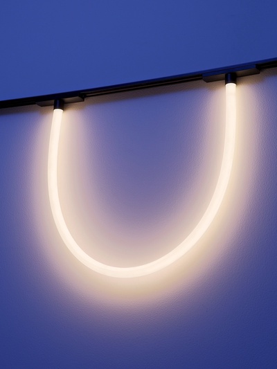 Трековый светильник FTL-009, серия Flat, 18 Вт, 48 В, 4000К, IP20, 1000 мм, чёрный, свечение нейтральное белое