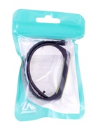 Ремешок для фитнес-браслета Mi Band 5/6/7 Luazon, с перфорацией, чёрный, зелёный - Фото 5