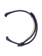 Ремешок для фитнес-браслета Mi Band 8/9 Luazon, с перфорацией, чёрный, зелёный - Фото 3