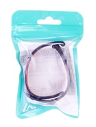 Ремешок для фитнес-браслета Mi Band 8/9 Luazon, с перфорацией, чёрный, красный - Фото 5