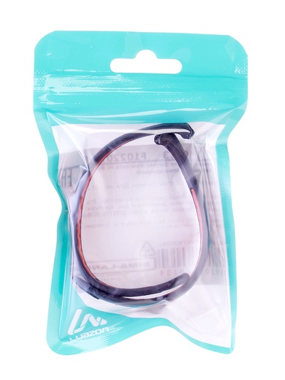 Ремешок Luazon для фитнес-браслета Mi Band 8/9, с перфорацией, чёрно-красный