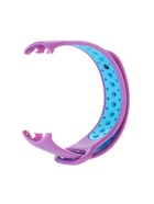 Ремешок для фитнес-браслета Mi Band 8/9 Luazon, с перфорацией, фиолетовый, голубой - Фото 2