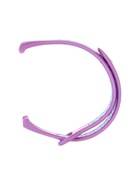 Ремешок для фитнес-браслета Mi Band 8/9 Luazon, с перфорацией, фиолетовый, голубой - Фото 3