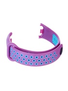 Ремешок для фитнес-браслета Mi Band 8/9 Luazon, с перфорацией, фиолетовый, голубой - Фото 4