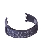 Ремешок для фитнес-браслета Mi Band 8/9 Luazon, с перфорацией, чёрный, серый - Фото 4