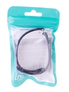 Ремешок для фитнес-браслета Mi Band 8/9 Luazon, с перфорацией, чёрный, серый - Фото 5