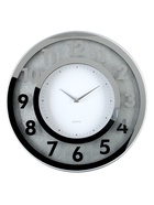 Часы настенные интерьерные, бесшумные, плавный ход, d=50 см, серебристые - Фото 1
