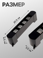 Трековый светильник линейный, поворотный, 10 Вт, 900 Лм, 4000К, IP20, чёрный, свечение нейтральное белое - Фото 2