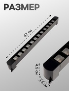 Трековый светильник линейный, поворотный, 30 Вт, 2700 Лм, 4000К, IP20, чёрный, свечение нейтральное белое - Фото 2
